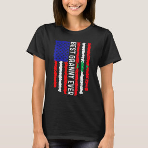 Amerikanische Flaggenlibanon-Flagge Beste Oma-Ever T-Shirt