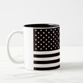 Amerikanische Flaggenrampe Zweifarbige Tasse