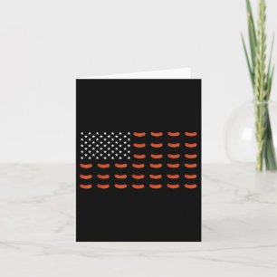 Amerikanische Flaggenwurst Food Usa Patriotismus P Karte
