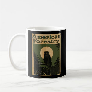 Amerikanische Forstwälder Große Owl America Parks Kaffeetasse