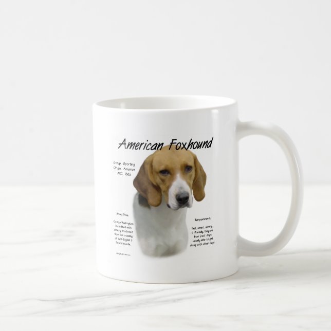 Amerikanische Foxhound-Geschichte, alles rund um F Kaffeetasse (Rechts)