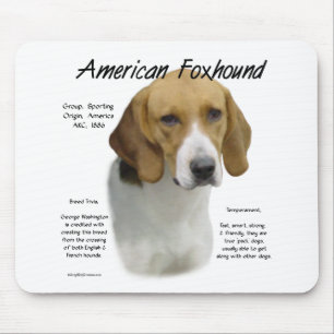 Amerikanische Foxhound-Geschichte, alles rund um F Mousepad