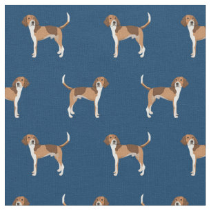 Amerikanische Foxhound-Hundeschifffahrt Stoff