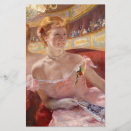 Amerikanische Frau mit Perlenschmuck und rosa Klei Briefpapier