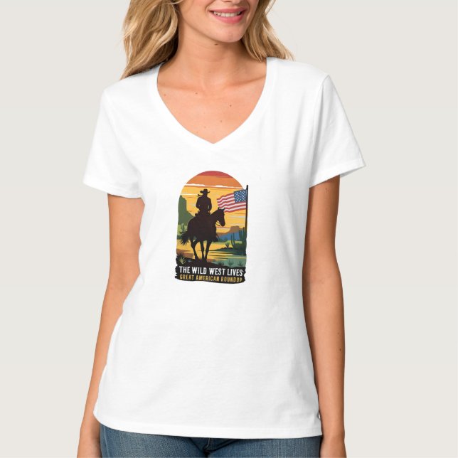 Amerikanische Frauen Shirts, amerikanische Shirt,  T-Shirt (Vorderseite)