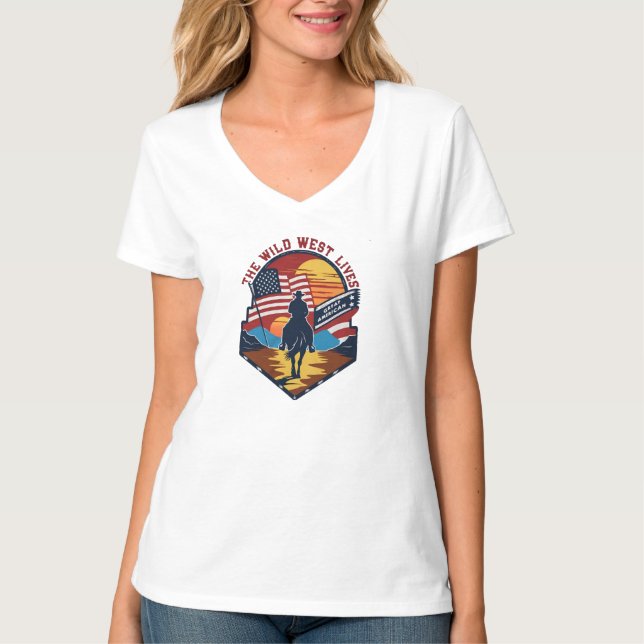 Amerikanische Frauen Shirts, amerikanische Shirt,  T-Shirt (Vorderseite)