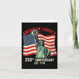 Amerikanische Freiheit 250. Jubiläum EST 1776 Stat Karte