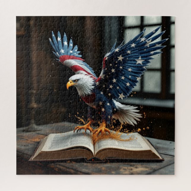 Amerikanische Freiheit enthüllt  Puzzle (Vertikal)