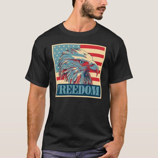 Amerikanische Freiheit T-Shirt (Vorderseite)
