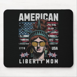 Amerikanische Freiheitsmutter Patriotisches USA 17 Mousepad
