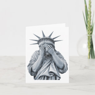Amerikanische Freiheitsstatue schreien Funny Meme  Karte