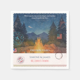 Amerikanische Freiheitswege Campfire-Party-Dekorat Serviette