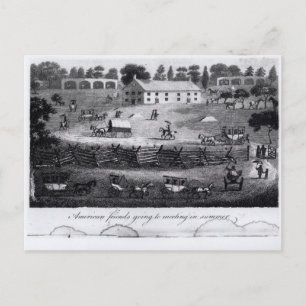 Amerikanische Freunde treffen sich im Sommer Postkarte