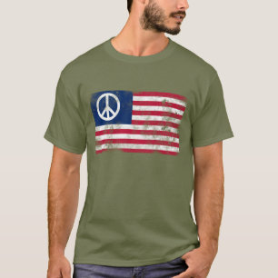 Amerikanische Friedensflagge T-Shirt