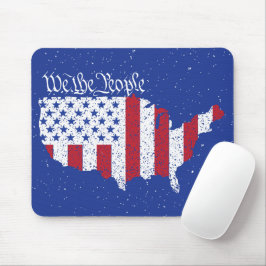 Amerikanische Friedensflagge Wir das Volk Amerika Mousepad