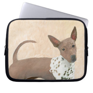 Amerikanische Friseurmalerei - Hundekunst Laptopschutzhülle
