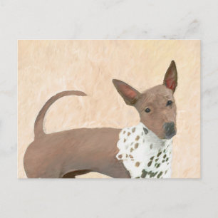 Amerikanische Friseurmalerei - Hundekunst Postkarte