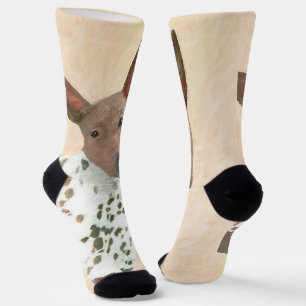Amerikanische Friseurmalerei - Hundekunst Socken