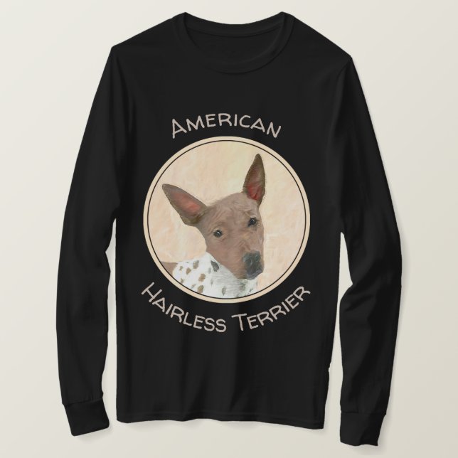 Amerikanische Friseurmalerei - Hundekunst T-Shirt (Design vorne)