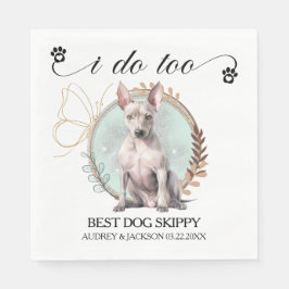 Amerikanische Frisör-Napkins mit Hunden-Foto Serviette