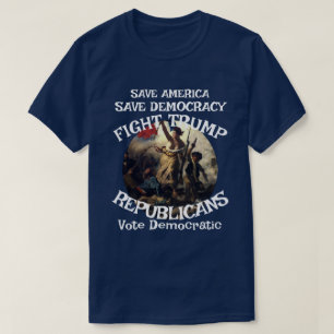 Amerikanische Fubar politische Wahlflagge USA T-Shirt