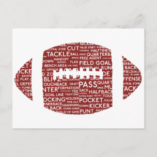 Amerikanische Fußballgeschenke Postkarte
