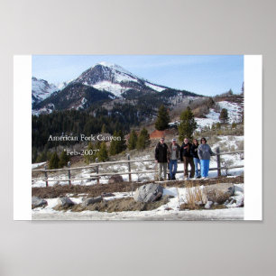 Amerikanische Gabel-Schlucht Poster