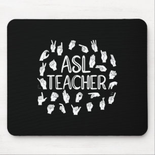 Amerikanische Gebärdensprache Alphabet Gebärdenspr Mousepad