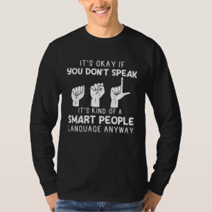 Amerikanische Gebärdensprache ASL Intelligente Men T-Shirt
