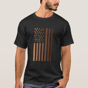 Amerikanische Gebärdensprache Flag in Melanin Schw T-Shirt