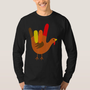 Amerikanische Gebärdensprache Ich Liebe Dich Thank T-Shirt