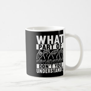 Amerikanische Gebärdensprache Kaffeetasse