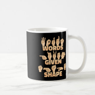 Amerikanische Gebärdensprache Kaffeetasse