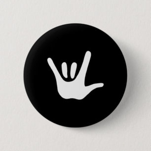 Amerikanische Gebärdensprache Liebe Asl Gehörlosen Button