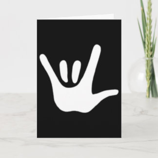 Amerikanische Gebärdensprache Liebe Asl Gehörlosen Karte