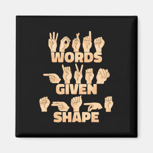 Amerikanische Gebärdensprache Magnet