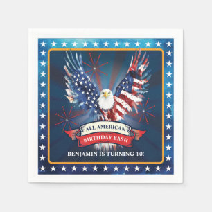 Amerikanische Geburtstagspartei Serviette