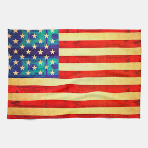 Amerikanische Geldflagge Handtuch