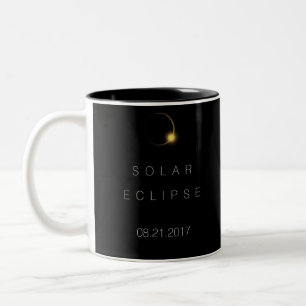 Amerikanische GesamtSonnenfinsternis 2017 Zweifarbige Tasse