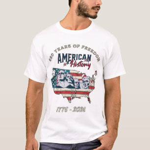 Amerikanische Geschichte 250 Jahre Freiheit 1776-2 T-Shirt