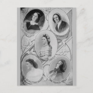 Amerikanische Geschichte First Ladies der USA Vint Postkarte
