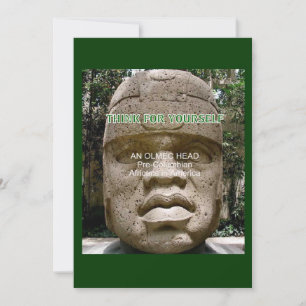 Amerikanische Geschichte Olmec Flyer Einladung