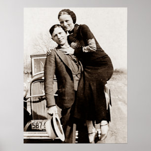 Amerikanische Gesetzlose Bonnie & Clyde The Barrow Poster