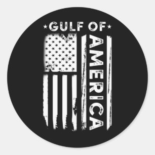 Amerikanische Golfregion - Golf von Amerika Vintag Runder Aufkleber