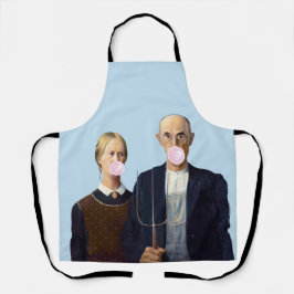 Amerikanische Gothic-Blasen-Kaugummi Schürze