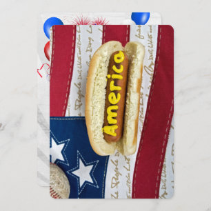 Amerikanische GRILLEN 4. Juli Party Einladung