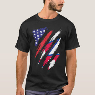 Amerikanische Grobflagge USA Patriot Heritage Mon T-Shirt