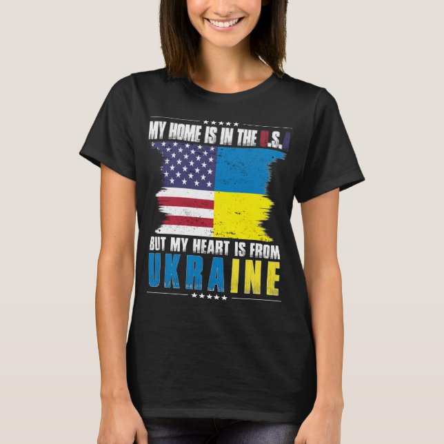Amerikanische Grossukrainische Amerikanerin aus de T-Shirt (Vorderseite)