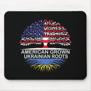 Amerikanische Grossukrainische Roots-Fahne Mousepad
