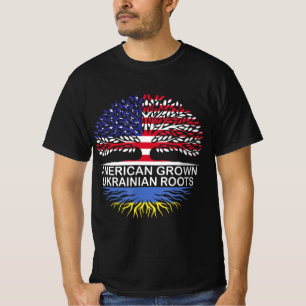 Amerikanische Grossukrainische Roots-Fahne T-Shirt